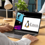 Linux Snipping Tool is displayed on the laptop