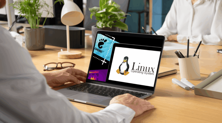 Linux Snipping Tool is displayed on the laptop