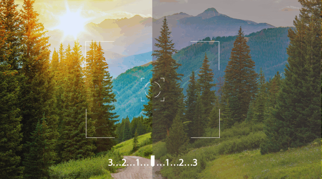 picture of landscape with cursor hovered landscape picture with cursor hovered