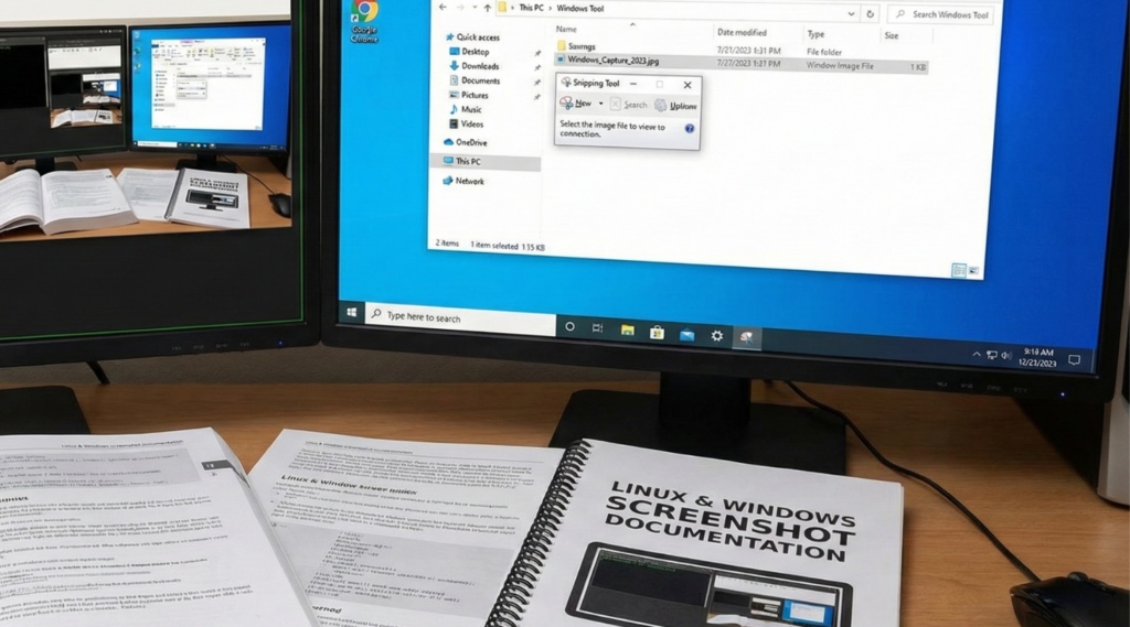 Windows and Linux snipping tool for documentation