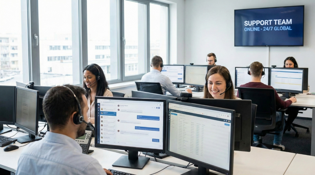 Team support in the office