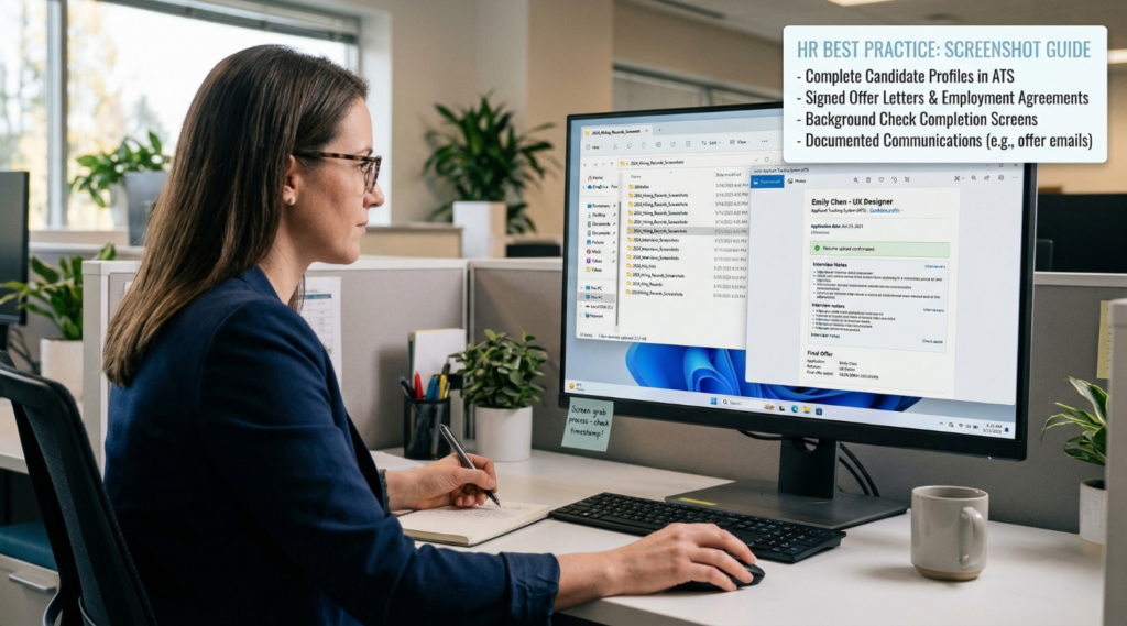 HR reviews a job candidate's resume