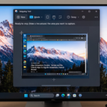 Windows Screen Capture Tool is using on the computer
